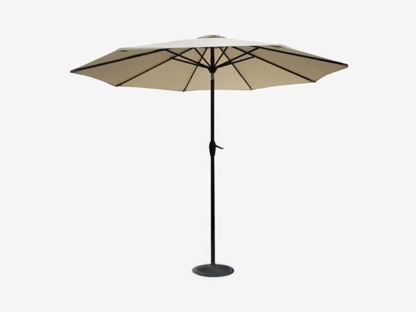 Auto Tilt Crank Lift Umbrella 2.7m Parasol with steel base