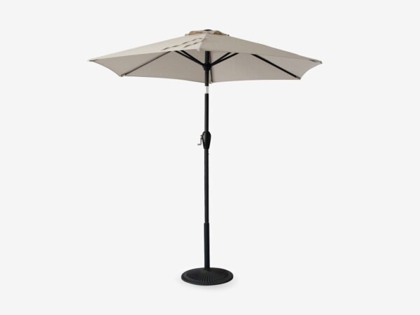 California Basic Crank Lift Umbrella 2.25m Parasol with steel base