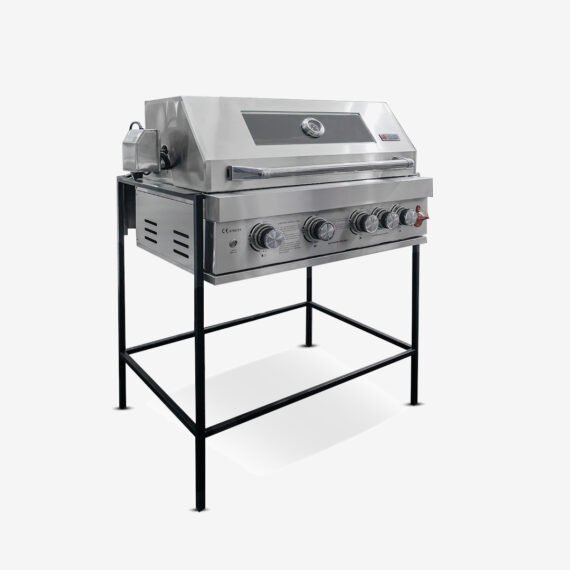 4 BURNER BUILT IN SILVER