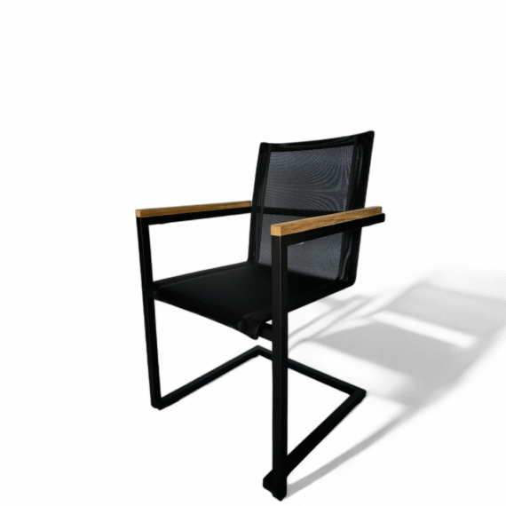 Madrid Stacking Chair - BLACK