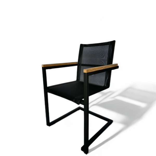 Madrid Stacking Chair - BLACK