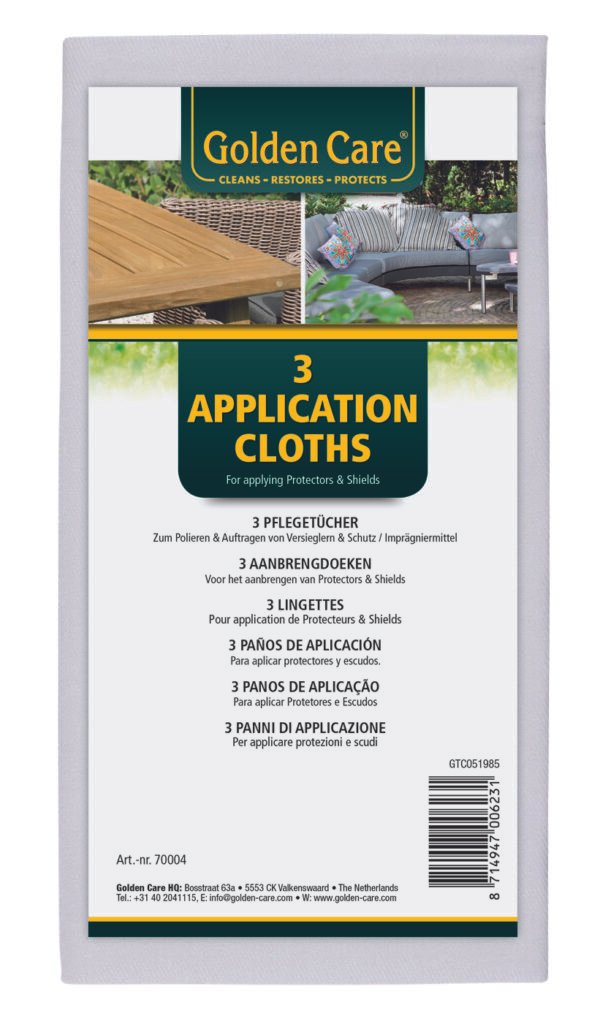 GOLDEN CARE Application cloths set white (3 Pcs)