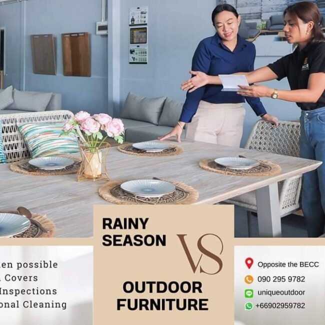 How to Care for furniture during rainy season.