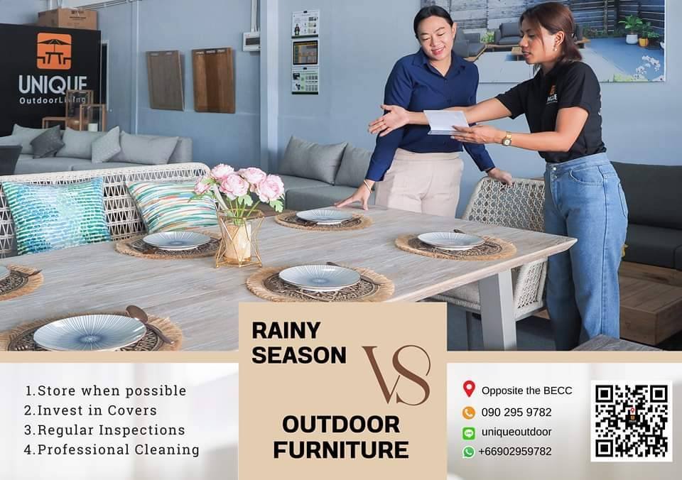 How to Care for furniture during rainy season.