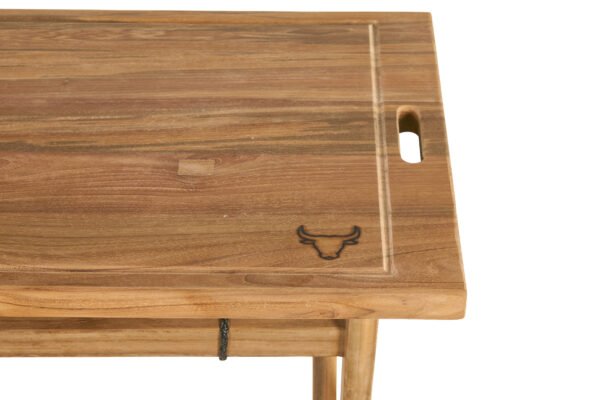 Folding Cutting Board Side Table full Teak - Image 6